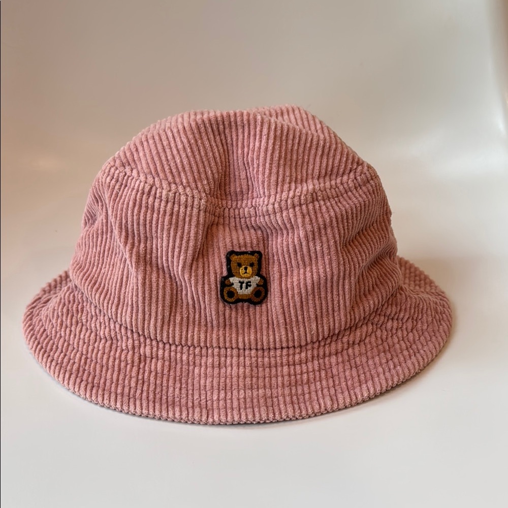 Teddy Fresh Pink Corduroy Bucket Hat